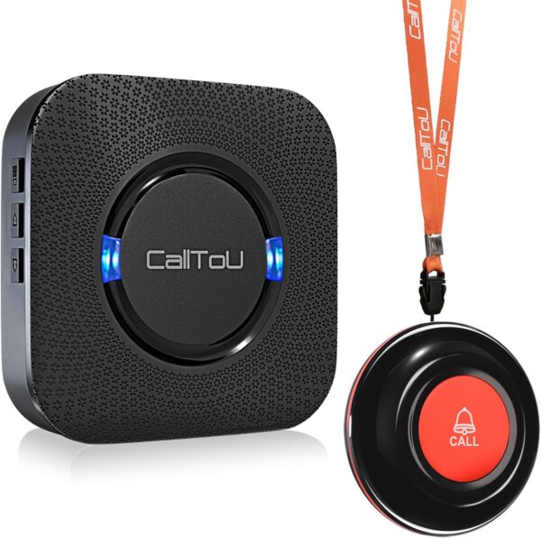 CallToU Caregiver Pager Wireless Call Bell Alert Button for Seniors